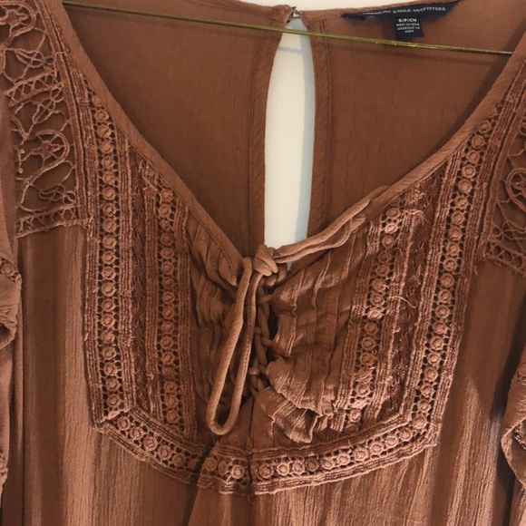 AEO Brown Romper - Picture 2 of 7